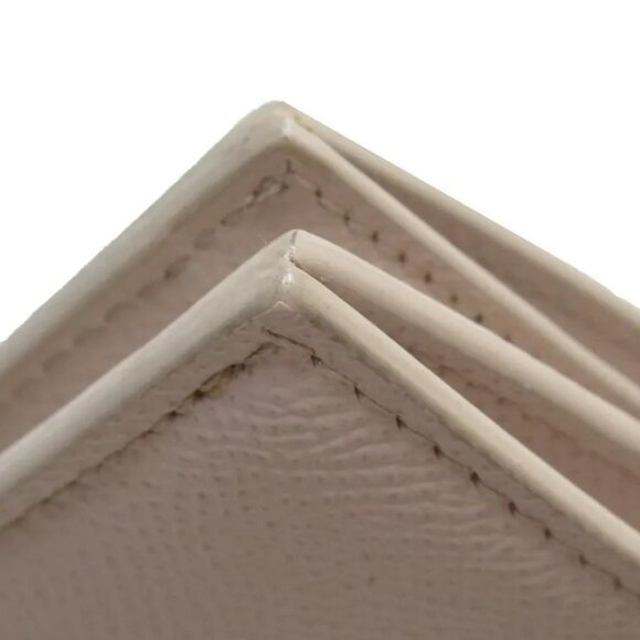 Auth Salvatore Ferragamo Gancio Bifold Long Wallet light beige leather - Picture 12 of 12